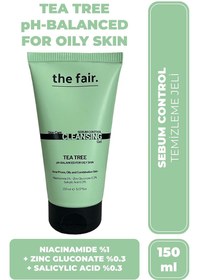 Resim The fair. çay ağacı ve salisilik asit i̇çerik sebum dengeleyen yağlı ciltler i̇çin vegan yüz yıkama jeli 150 ml 
