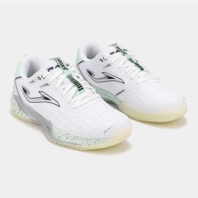 Resim Joma Rapid Lady 25 Tralw2502ac Kadın Toprak & Sert Kort Tenis Ayakkabısı - Beyaz Beyaz 