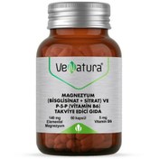 Resim Venatura Magnezyum Bisglisinat + Sitrat ve P-5-P (Vitamin B6) 60 Kapsül 