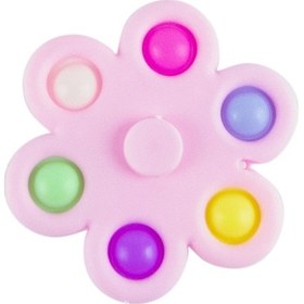 Resim Oyuncak Stres Çarkı Altılı Stres Baloncuklu Pembe 