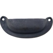 Resim Aspata Store Buğz Antika Tarz Dekoratif Pirinç Düz Tas Mobilya Kulbu - 37X87 Mm, Oksit 