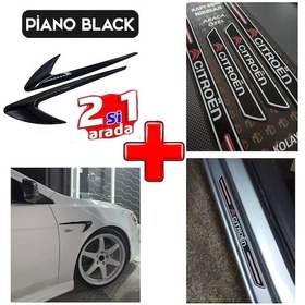 Resim Citroen Ds7 Kapı Eşiği Çamurluk Venti Piano Black 