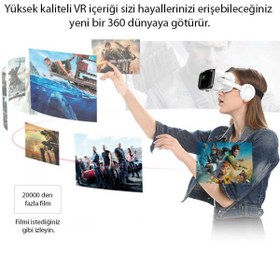 Resim Yesnıce VR Shinecon 3D Sanal Gerçeklik Gözlüğü 3.5/6.2 inç Android/IOS telefonlara uyumludur 