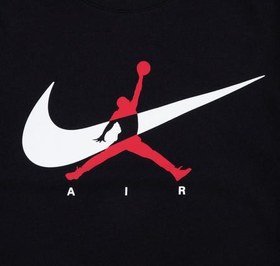 Resim Nike Performans Jdb Jumpman Swoosh Intersectıo Çocuk T-Shirt Siyah 