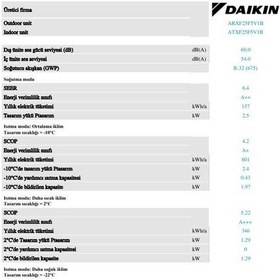Resim Daikin Siesta Sensira ATXF25F Wifi 9.000 BTU A++ İnverter Klima 