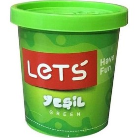 Resim Let's Tek Renk Oyun Hamuru Yeşil 115 Gr 