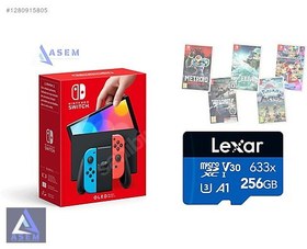 Resim Nintendo OLED | 50 Oyun | 256 GB Kart | Hediyesi Yanında 