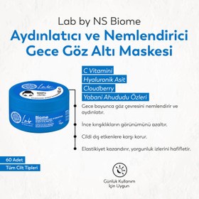 Resim Lab by NS Biome Aydınlatıcı ve Nemlendirici Gece Göz Altı Maskesi (60 Adet) 