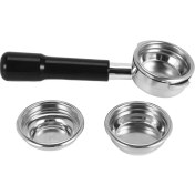 Resim Teedoo 58MM Dipsiz Paslanmaz Çelik Profesyonel Espresso Kahve Portafiltresi Tek ve Çift Bardak Filtre Sepeti (Yurt Dışından) 