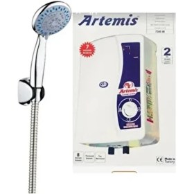 Resim Belirtilmemiş Elektrikli Şohben Paslanmaz Duş Başlıklı Beyaz Spiralli Takım Yüksek Performanslı 