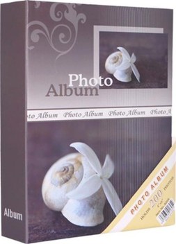 Rabsev 10x15cm 200 Fotoğraf Kapasiteli Desenli Lüks Ofset Fotoğraf Albümü RS6205-S