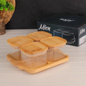 Resim Mien 4’lü Borosilikat Cam Kahvaltılık 