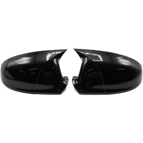 Resim TROBUS Hyundai I20 Batman Ayna Kapağı 2015 - 2019 Arası Sinyalsiz Siyah Yarasa - Piano Black 