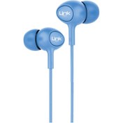 Resim LINKTECH LHF-H60 KULAK İÇİ SÜPER BAS KABLOLU STEREO KULAKLIK MAVİ 