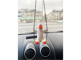 Resim minikbahçem Sallanan Ördek Dikiz Ayna Süsü Şahin Model Araçlar İçin Yeni Trend 8 cm 