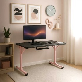 Resim Advent- x Oyuncu ve Bilgisayar Masası Siyah / Pembe 140 x 76 x 70 cm 