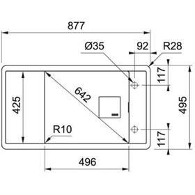 Resim Franke Fresno Fsg 611-88 Bianco Granit Eviye 