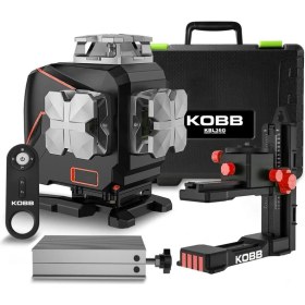 Resim Kobb KBL36G Profesyonel Li-Ion Şarjlı 4X360⁰ LCD Ekran Otomatik Hizalamalı Yeşil Çapraz Çizgi Lazer Distomat + Uzaktan Kumanda + Taşıma Çantası 