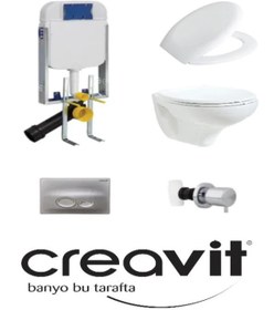 Resim Creavit GR5001 - Tp320 Gömme Rezervuar Seti 5 PARÇA ORJİNAL SET 