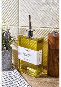 Resim Molivet 350ml Silver Kapak Cam Yağdanlık-sosluk-sirkelik 