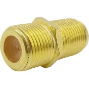 Resim Ata Elektronik 10 Adet Sarı Gold F Ara Rg6 Koaksiyel Kablo Bağlantı Adaptörü 