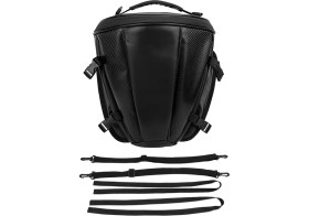 Resim Creatorally Karbon Fiber Tarzı Motosiklet Kuyruk Çantası Su Geçirmez Motosiklet Arka Koltuk Sırt Çantası Eyer Çantası (Yurt Dışından) 