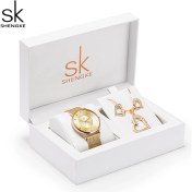 Resim 2xudc G Shengke K0059 Moda Siyah Kadın Saatler Yüksek Kalite Ultra Ince Kuvars Izle Kadın Zarif Elbise Bayanlar Izle Montre (Yurt Dışından) 