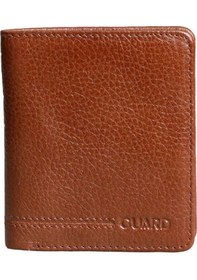 Resim Guard Taba Minimal Spor Hakiki Deri Erkek Cüzdanı P705 Taba 