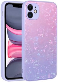 Resim Elfia Apple iPhone 11 ile Uyumlu Mermer Desenli Renk Geçişli Sert Silikon Kılıf, Granit No3 