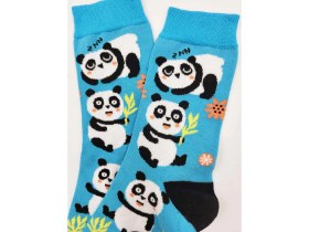 Resim Panda Desenli Renkli Çorap 