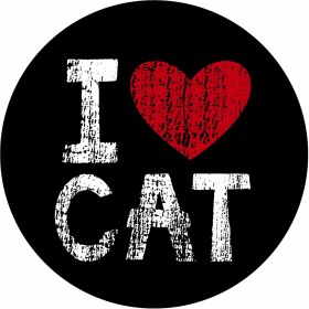 Resim Sticker Usta I Love Cat Kedi Sticker 00274 