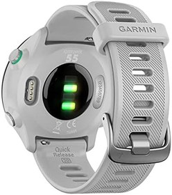 Resim Garmin Forerunner 55 – GPS koşu saati, 1,04 inç (1,04 inç) her zaman açık renkli ekran, günlük antrenman önerileri, çalışma süresi tahmini, 15 spor uygulaması ve 14 güne kadar pil ömrü. Beyaz 