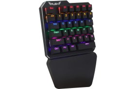 Resim Rush RK77 Blue Switch Mekanik PUBG Oyuncu Klavyesi 