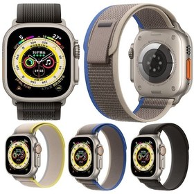 Resim Sones Naylon Watch Band iOS Uyumlu Watch Ultra 49mm / Seri 8-7 45mm / Se 2-6-se-5-4 44mm 