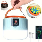 Resim LiHangStar Solar/USB Kamp Feneri - Taşınabilir LED El Feneri, 300LM Süper Parlak, USB Type-C/USB-A Hızlı Şarj, Acil Durum Power Bankı, Kamp, Kasırga ve Elektrik Kesintileri için Hafif Çadır Işığı - Babalar İçin İdeal Hediye (1W LED, Lityum Pil), Şarj Edilebilir Kamp Lambası, Kompakt Tasarım, Sağlam Tutma Yeri, Outdoor Meraklıları 