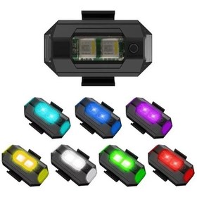 Resim Usb Şarjlı 7 Modlu Drone Kask Stop İkaz Işığı 