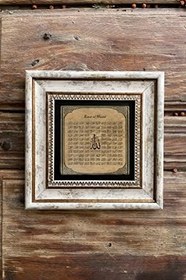 Resim Oscar Stone Decor Çerçeveli Taş Duvar Dekoru Tablo 20x20cm 2'li Set (464-538) Nazar Esmaül Hüsna 