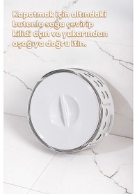 Resim Porsima 25100-1 Teleskopik Katlanır Sepet Katlanabilir Çamaşır Sepeti Orta Boy Katlanır Çamaşır Sepeti Gri 15lt Gri 