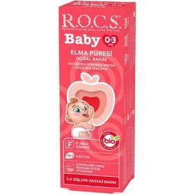 Resim Rocs Baby Elma Püresi Diş Macunu 45 g 