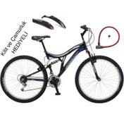 Resim Salcano Hector 26 Jant Çift Amortisörlü Dağ Bisikleti Kilit ve Çamurluk Hediyeli 