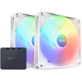 Resim NZXT F140 RGB Core White 140 mm Fan (2'li Set) 