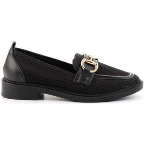 Resim Siyah Kadın Loafer Ayakkabı K01474000582 Çok Renkli 