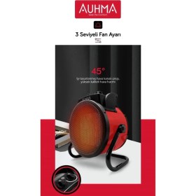 Resim Ultra Güçlü 3000 Watt Taşınabilir Elektrikli Portatif Isıtıcı Soba Sıcak Hava Üfleyen Fan Radyatör 