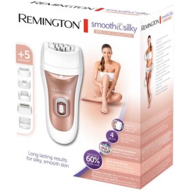 Resim Remington Islak ve Kuru Ep7500 Smooth & Silky Ep5 5'i 1 Arada Epilatör Yok 2 Yıl Kablosuz Rose-Beyaz Resmi Di 