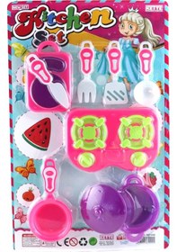 Resim Can-Em Oyuncak Kartela Ocaklı Orta Boy Mutfak Seti 