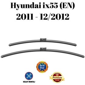 Resim Hyundai İx55 En 2011 2012 Uyumlu Ön Cam Silecek Süpürgesi Takımı 600/500mm Silbak Sb2420c 