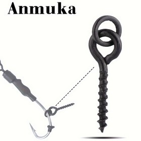 Resim 100 adet Anmuka Siyah Nikel Balıkçılık Döneri - Ağır Hizmet Tipi Konu Kilitli Terminal, Tatlı ve Tuzlu Su Balıkçılığı İçin Dayanıklı Balıkçılık saç tokası, Karides ve Büyük Balıklar İçin İdeal, Balıkçılık Aksesuarları, Sağlam Yapı 
