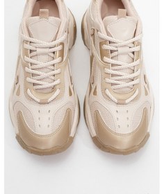 Resim Luvi Shoes Lecce Bej Altın Kadın Spor Ayakkabı Bej - Altın 
