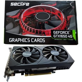 Resim SECLIFE Nvidia 4GB GTX1650 GDDR6 128 Bit DUAL FAN HDMI DVI DP 16X 