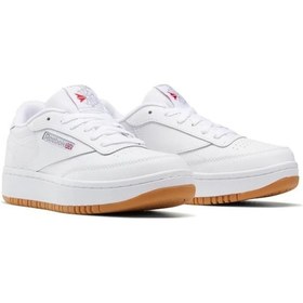 Resim Reebok Club C Double 100008154 Unisex Sneaker Ayakkabı Beyaz 36-40 Beyaz 